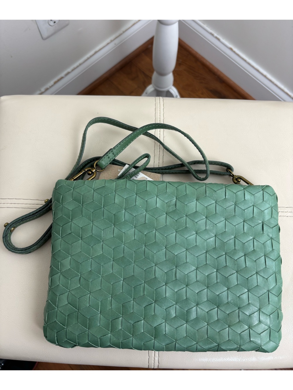 Madewell The Puff Crossbody Bag in Basil NWT - Picture 5 of 11